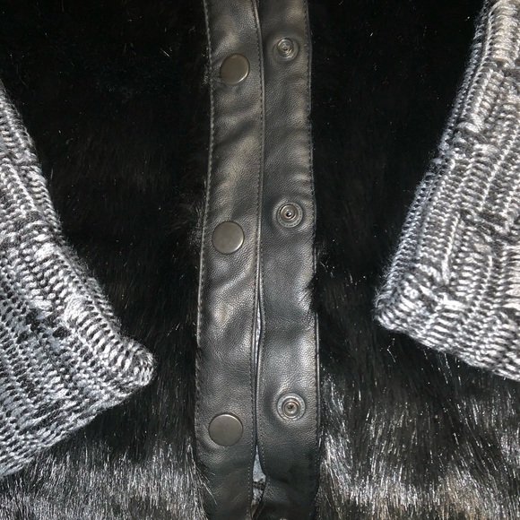 Rachel Roy Faux Fur Sweater Jacket - Picture 4 of 7